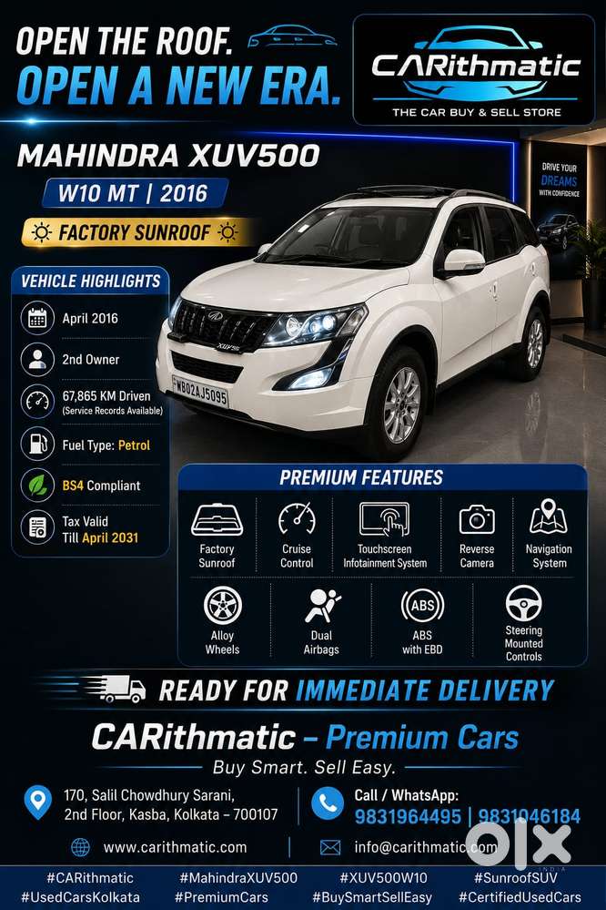 Mahindra Xuv500 W10 2wd, 2016, Diesel
