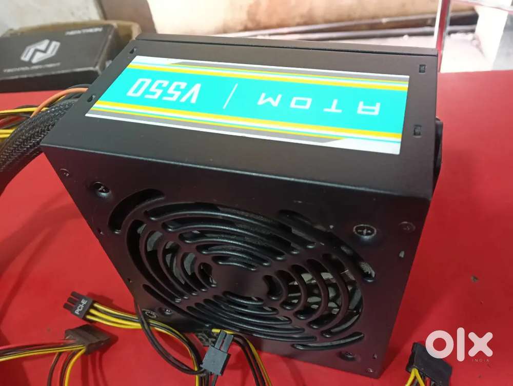 Antec atom v550 gaming power supply perfect working and new looking
