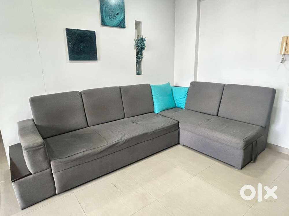 Sofa cum bed with lounger