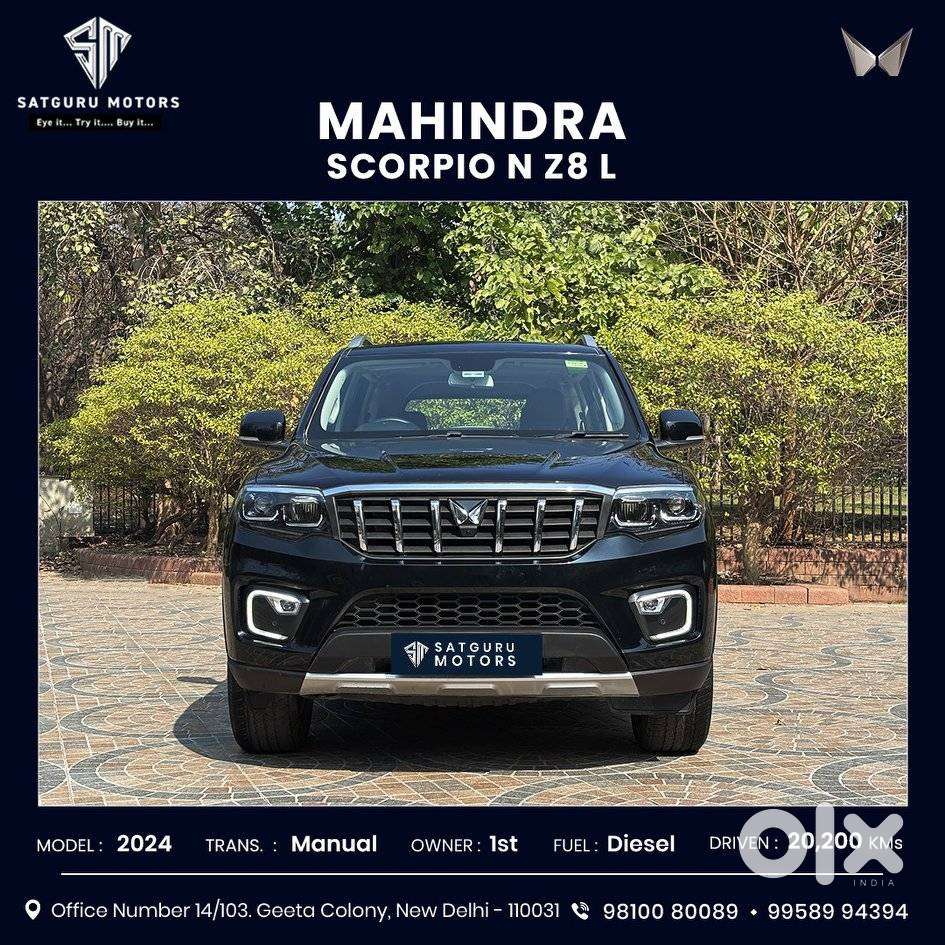 Mahindra Scorpio N Z8 L Diesel Mt 2wd 7 Str, 2024, Diesel