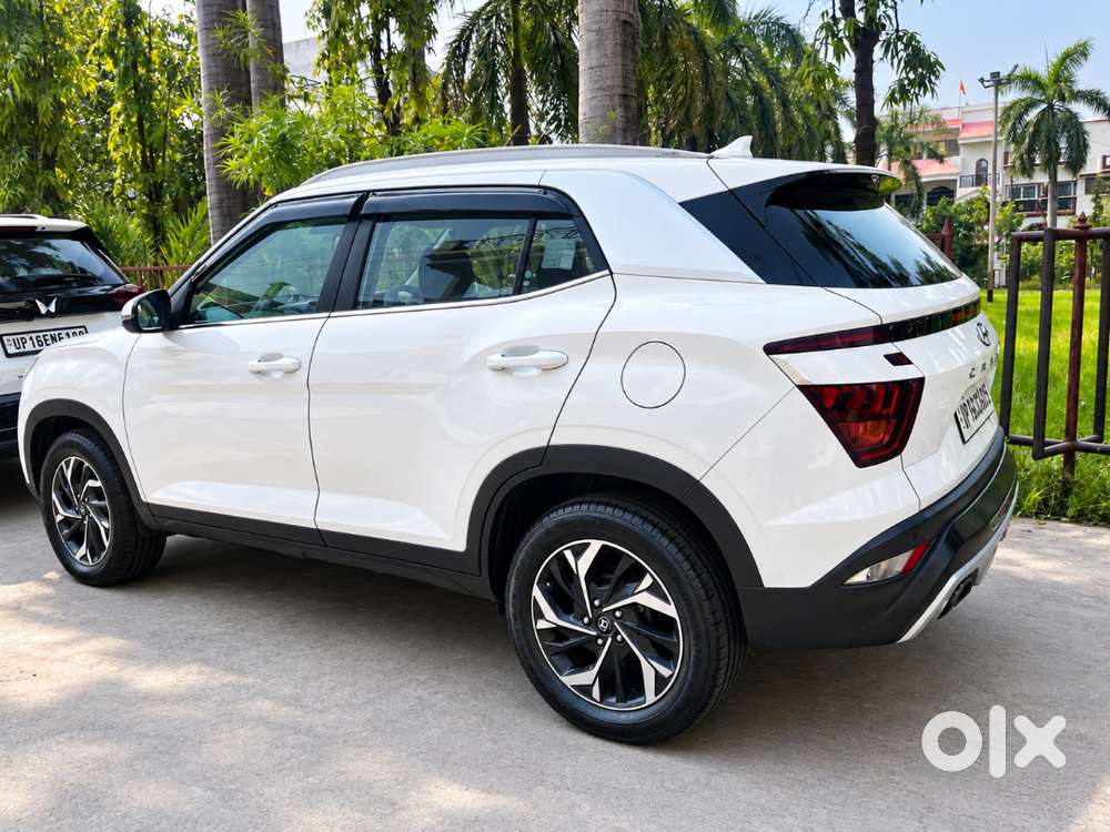 White Hyundai Creta 2021 (1.5 Diesel, 1st Owner, Up-16) In Mint