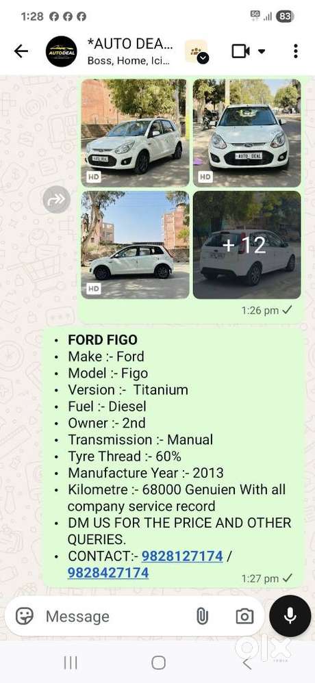 Ford Figo 2010-2012 Diesel Exi, 2013, Diesel