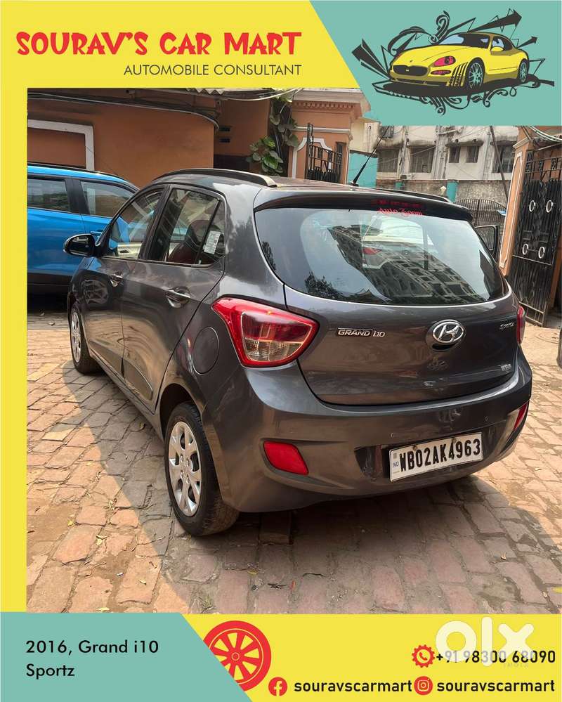 Hyundai Grand I10 2013-2016 Sportz, 2016, Petrol