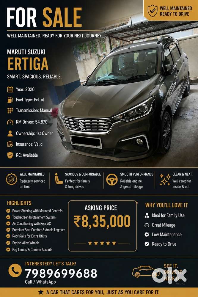 Maruti Suzuki Ertiga 2020 Petrol Good Condition