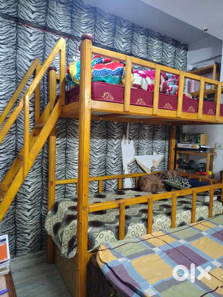 Original child wooden bunk bed