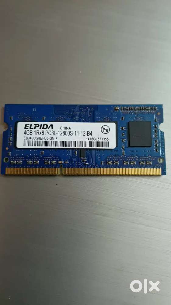 Elpida 4GB DDR3 Memory SO-DIMM 204pin PC3L-12800S