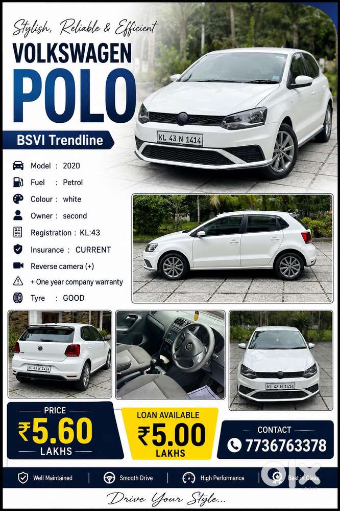 Volkswagen Polo 1.0 Mpi Trendline, 2020, Petrol