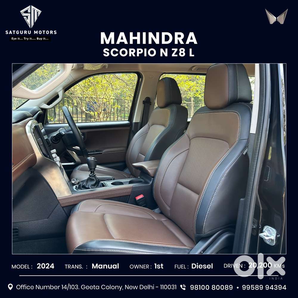 Mahindra Scorpio N Z8 L Diesel Mt 2wd 7 Str, 2024, Diesel