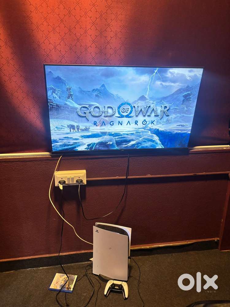 Playstation with tv and pool table
