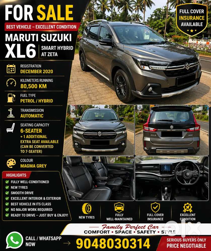 For Sale – Maruti Suzuki Xl6 (zeta At)