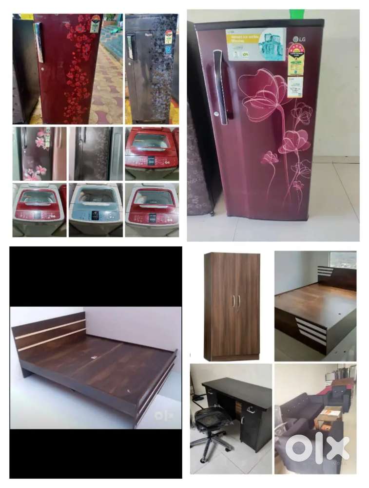 Fridge washing machine furniture on rent