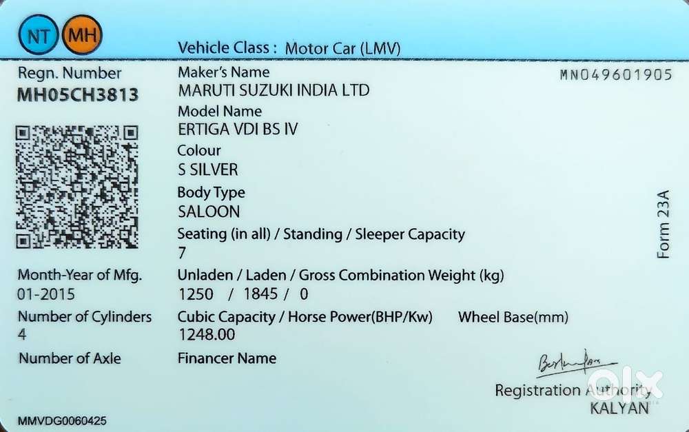 Maruti Suzuki Ertiga Vdi, 2015, Diesel