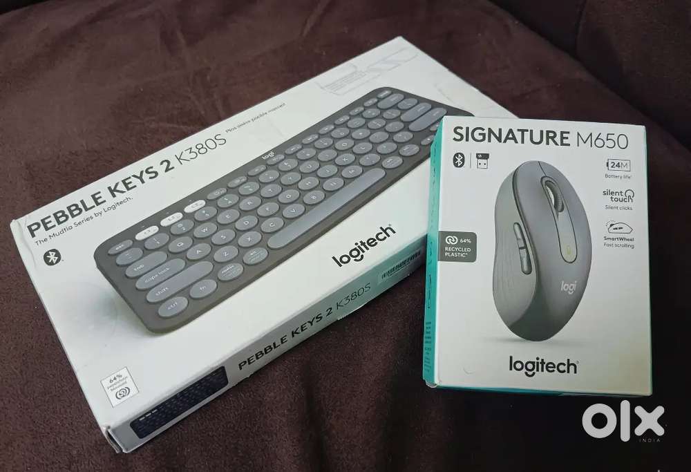 Logitech Pebble Keys 2 K380s Keyboard + Signature M650 Wireless Mouse