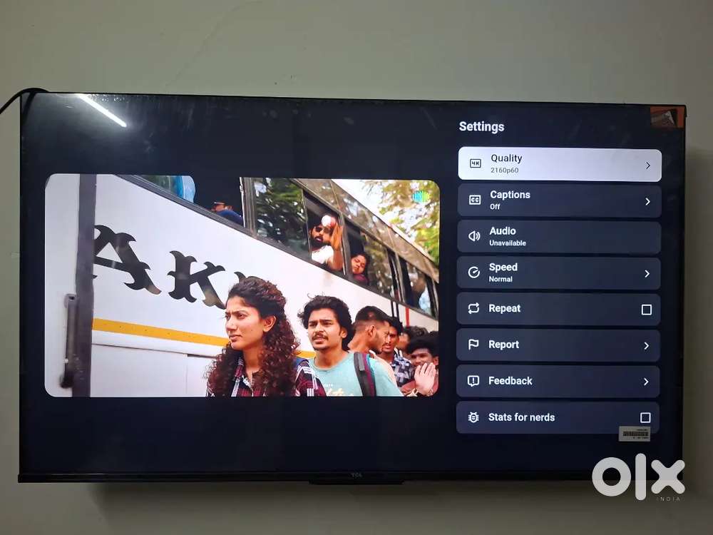TCL 4K TV 43 INCH MINT CONDITION