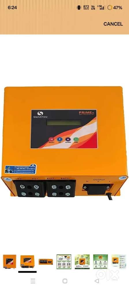SMARTEN_12/24V/50A) MPPT Solar Charge Controller