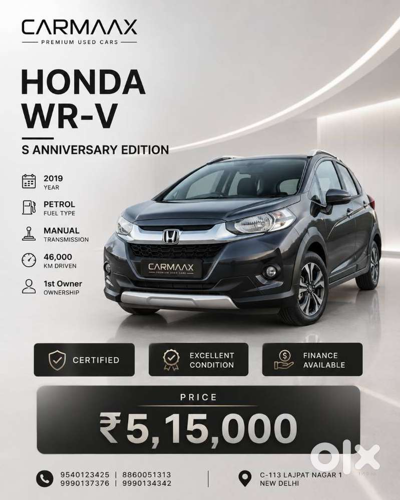 Honda Wr-v I-vtec S, 2018, Petrol