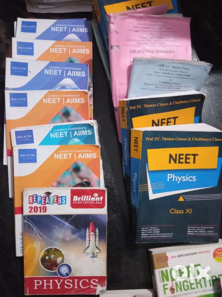 Neet materials and plus one and plus two books