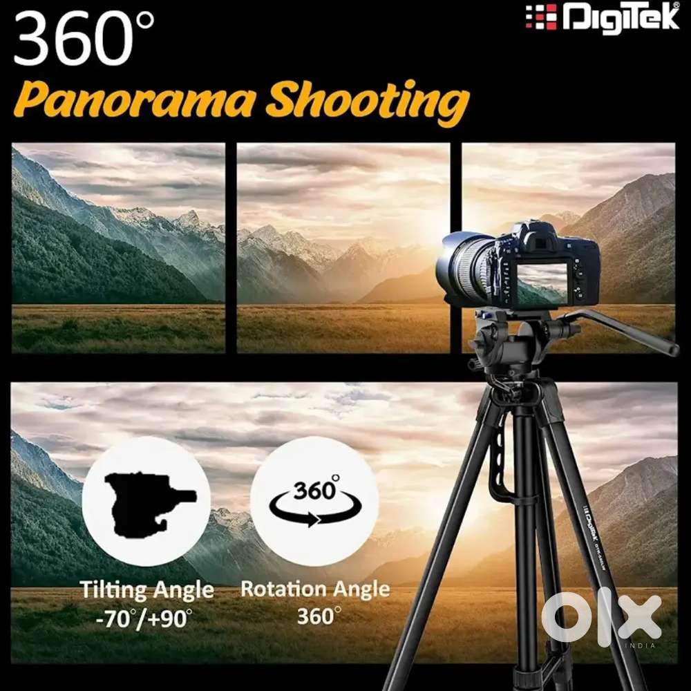 Digitek Tripod, Green & Blue screen background,2 lapel mic set(dslr)