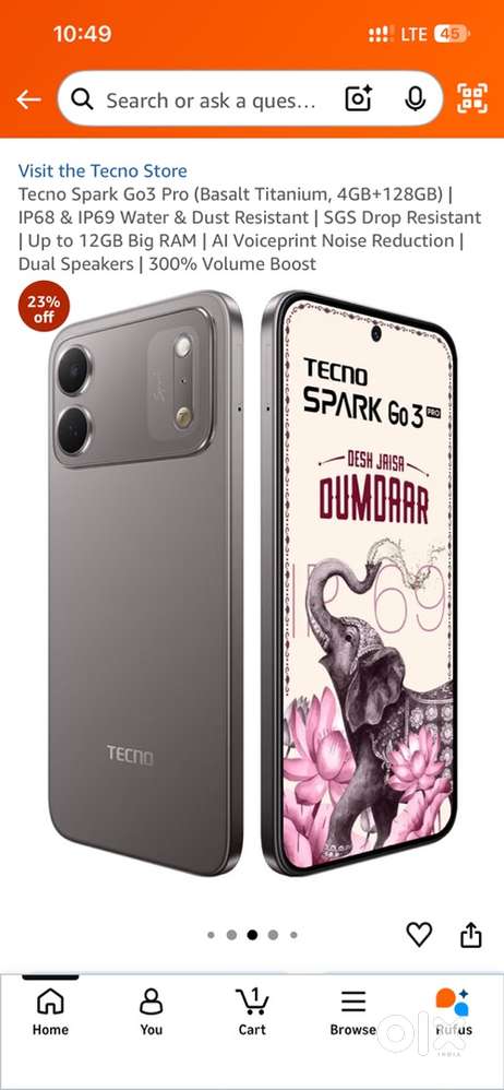 Techno go3 60 titanium 128 ram 4 to 12gb - Mobile Phones in Jail Chowk ...