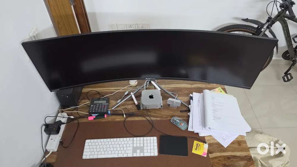 49 curved monitor new condition under warranty