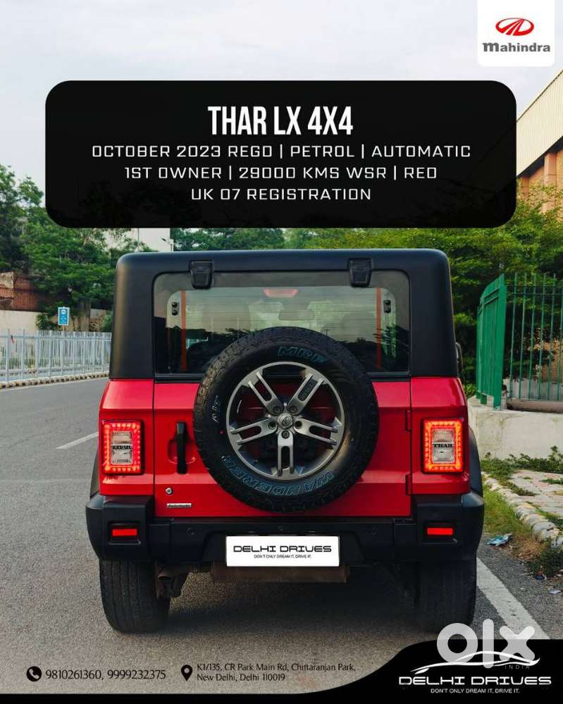 Mahindra Thar Lx P At 4wd 4s Ht, 2023, Petrol