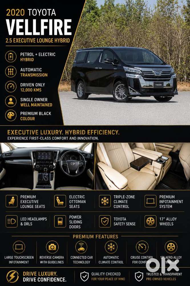 Toyota Vellfire 2.5 Executive Lounge, 2020, Petrol
