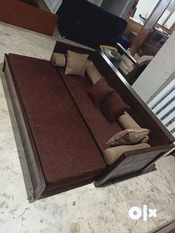 Sofa cum deals bed wooden olx