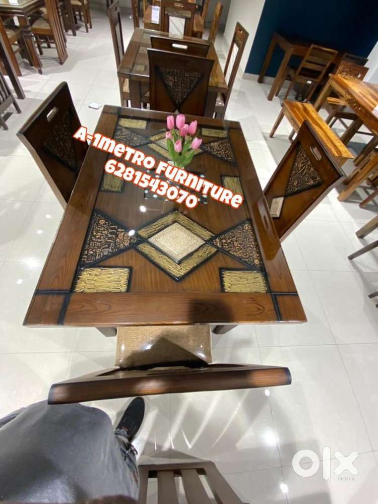 Glass Dining Table With 4 Seater in India, Free classifieds in India OLX