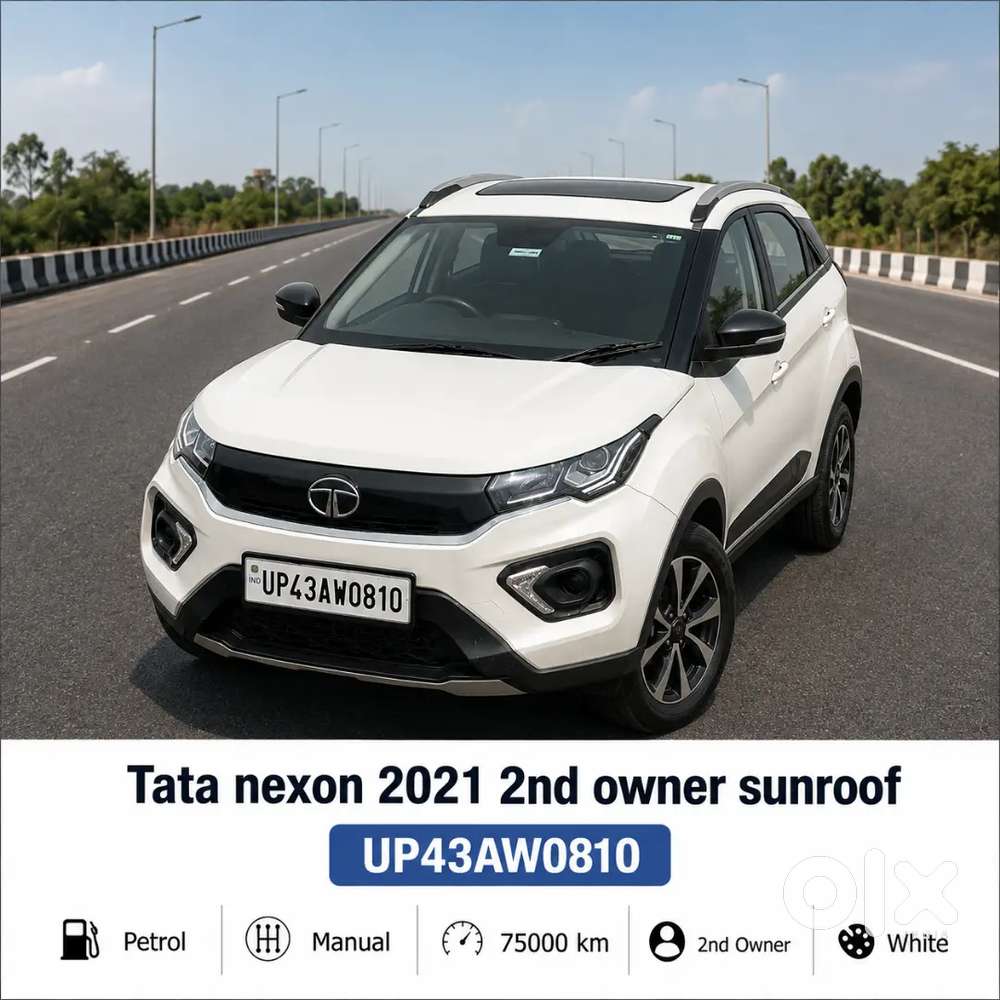 Tata Nexon 2021 Petrol 75000 Km Drivensunroof