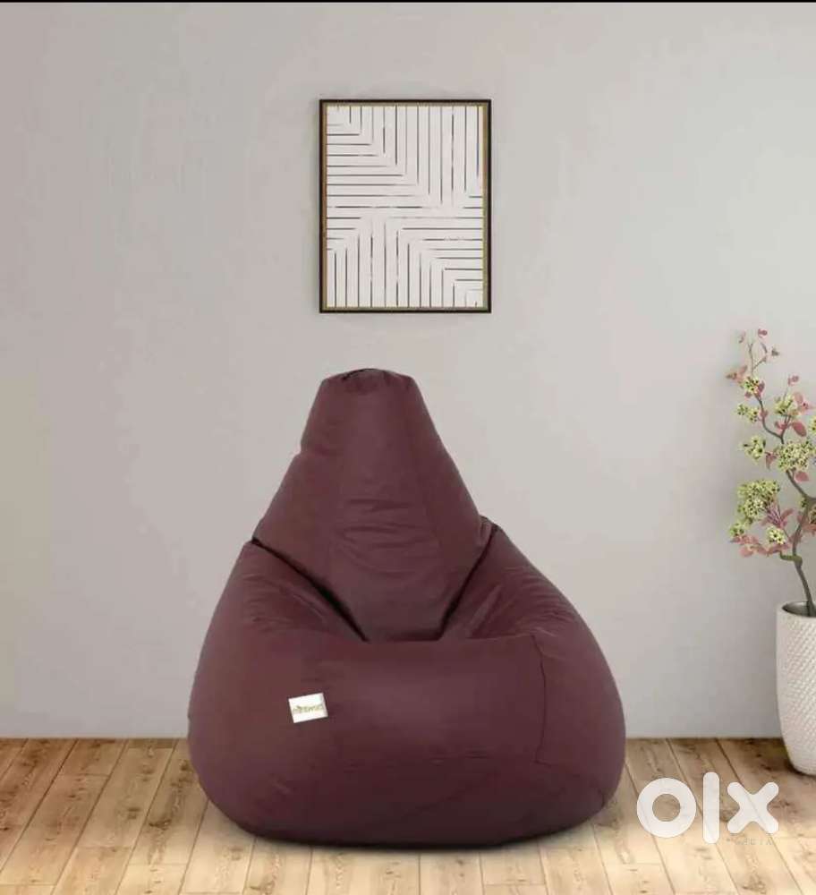 XXXL Leatherette Bean Bag with Beans
