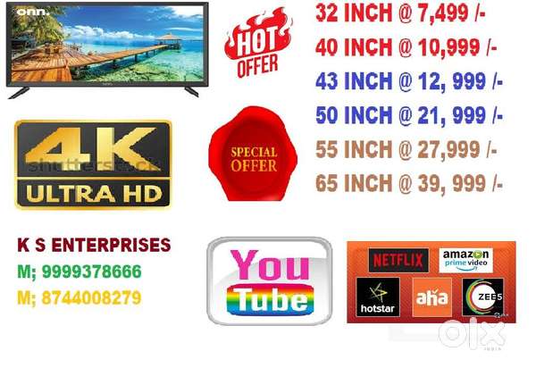 32  INCH SMART LED TV @ 7,499 /-