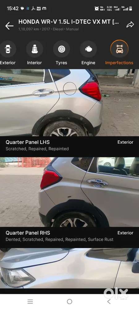 Honda Wr-v 2017 Diesel Good Condition