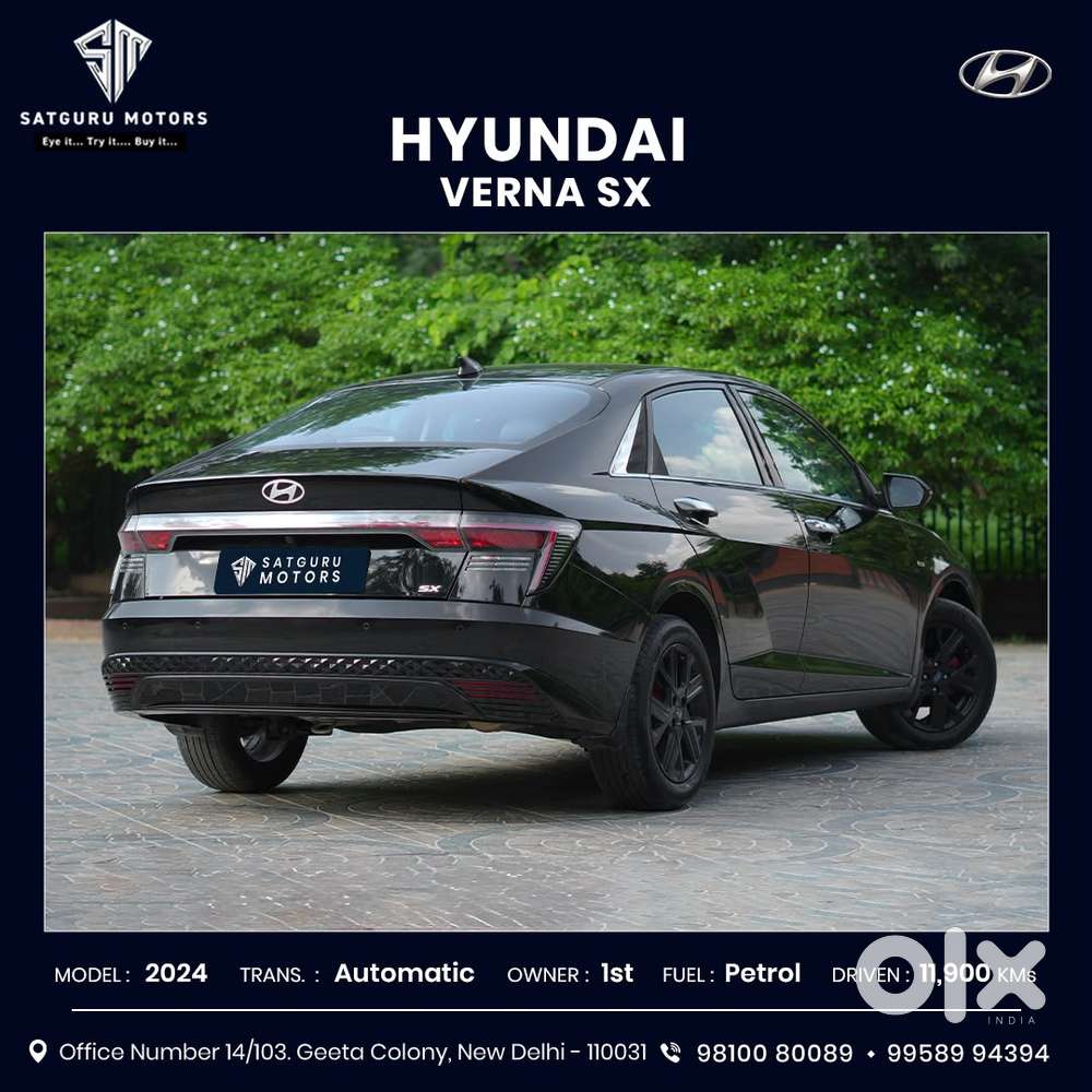 Hyundai Verna Sx 1.5 Petrol Ivt, 2024, Petrol