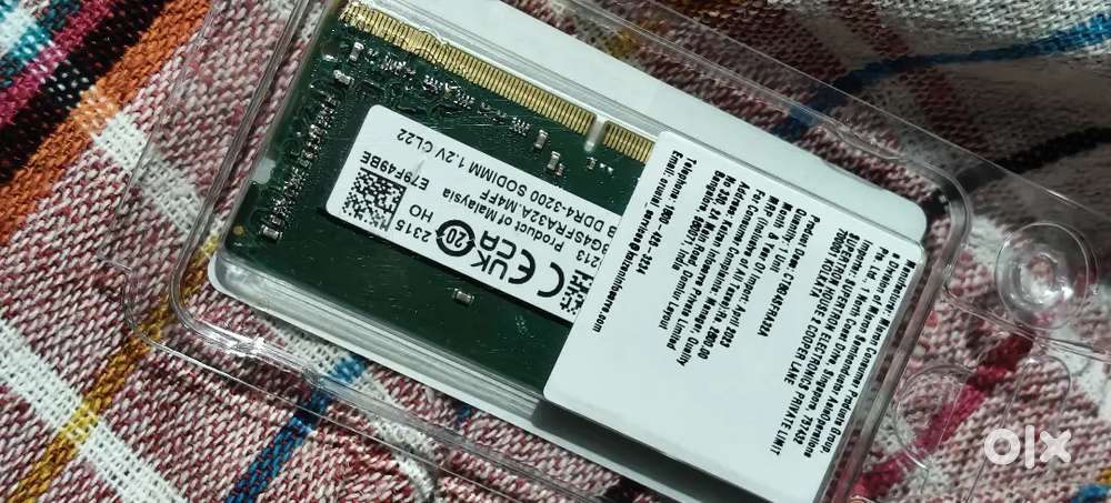 Brand New Crucial DDR4 -3200Mhz 8GB Laptop Ram