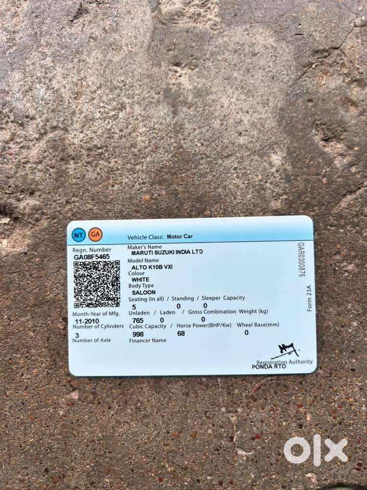 Maruti Suzuki Alto K10 2011 Petrol Good Condition