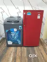 *7*Samsung single door refrigerator and whirlpool washing Machine*7*