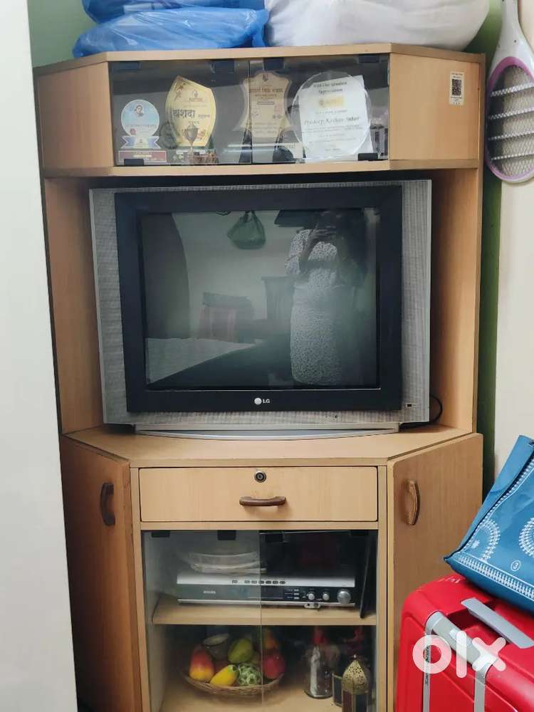 Corner Cupboard with LG TV