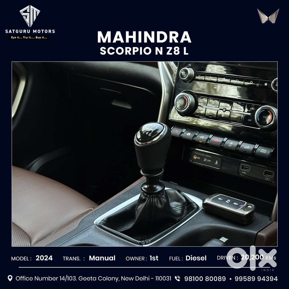 Mahindra Scorpio N Z8 L Diesel Mt 2wd 7 Str, 2024, Diesel