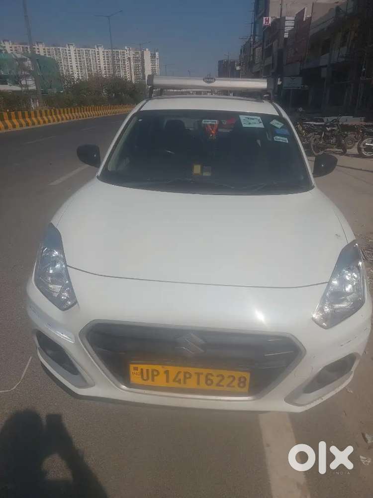 Swift Dzire White Color Petrol Cng