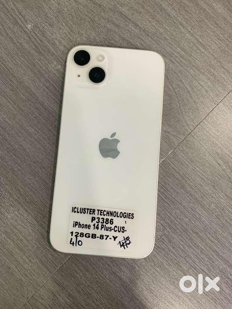 Apple iPhone 14plus/128gB/5G model/white colour/6.7inch/iOS latest