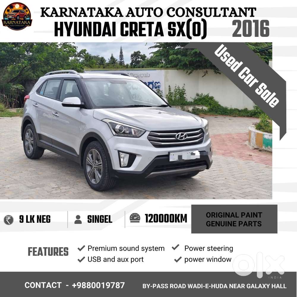 Hyundai Creta 1.6 Crdi Sx Option, 2016, Diesel