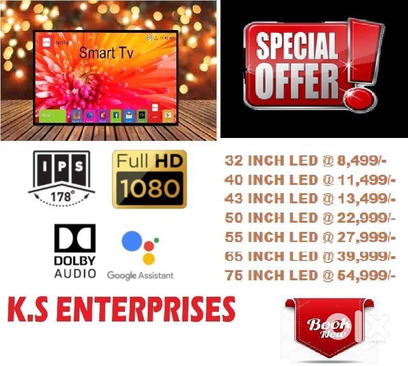 43 INCH LED TV, SMART, 4K UHD LED TV IN 13,499/- ONLY.