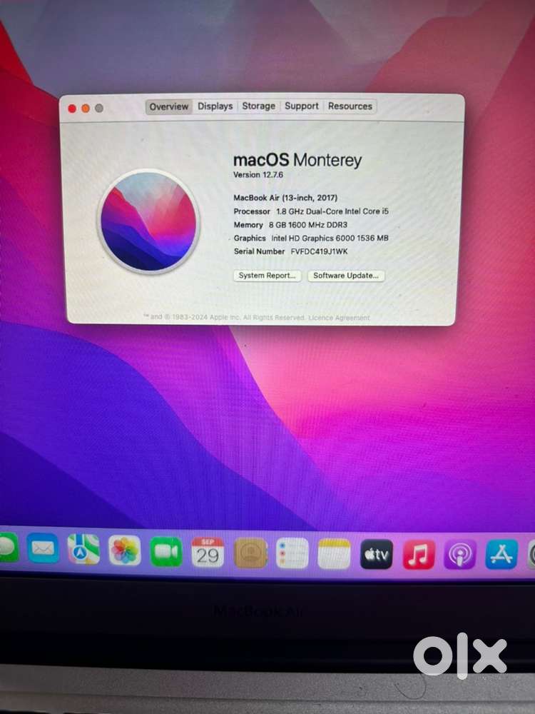 Apple MacBook Air 13; 2017 | i5 | 8GB RAM | 128GB SSD |