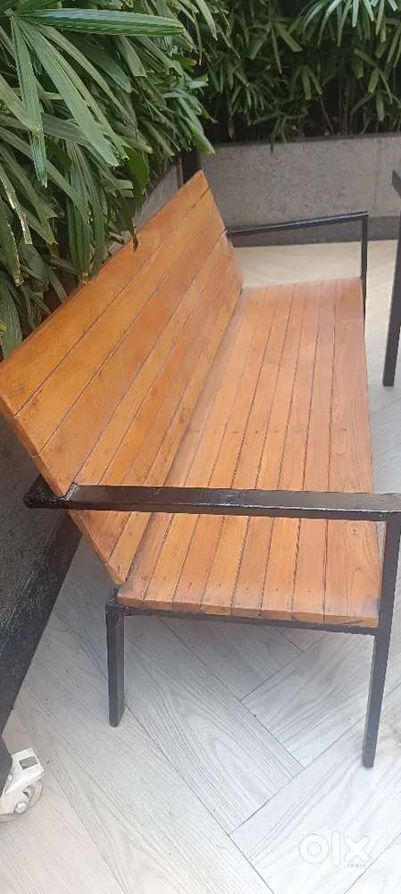Chair and long bench Outside furniture