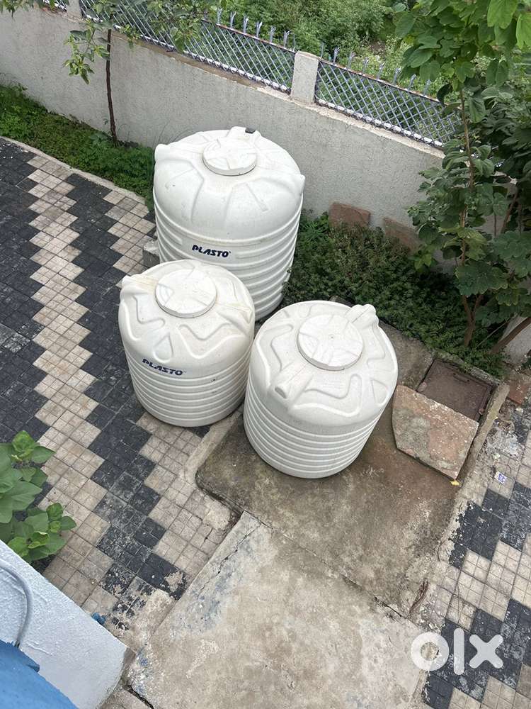 Plasto Water tanks-2000L -1 nos, 1000- 2 nos