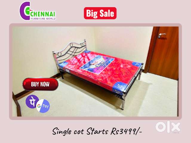 Steel Cot Fancy Bed New Cot Bed 236 Beds Wardrobes 1823328861