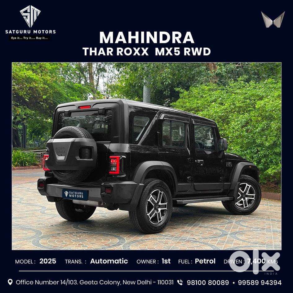 Mahindra Thar Roxx Mx5 Petrol At 2wd, 2025, Petrol