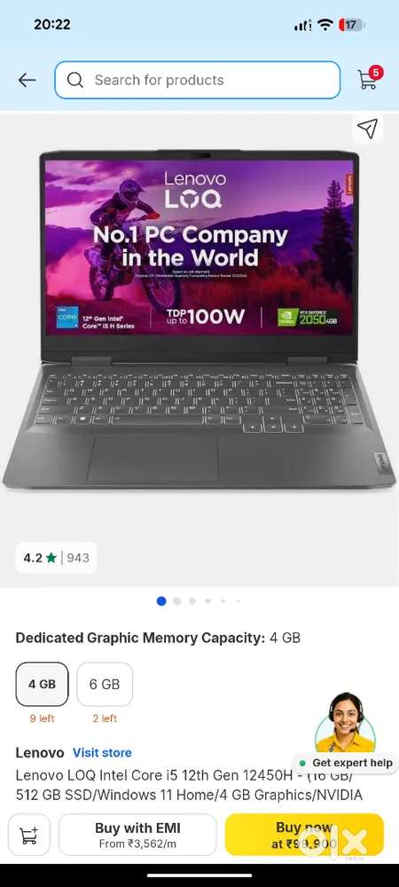 Lenovo LOQ i5 16gb