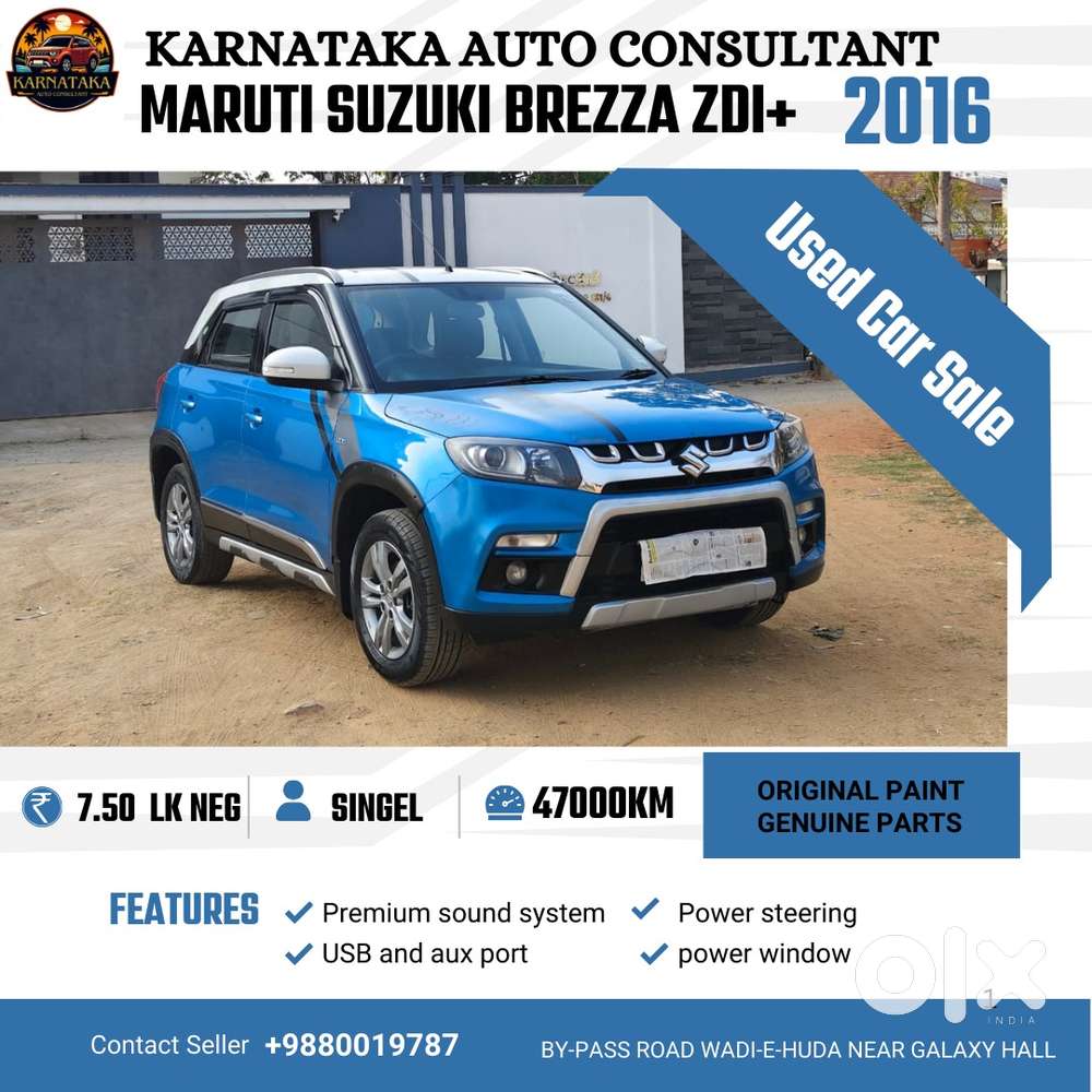 Maruti Suzuki Brezza Zdi Plus, 2016, Diesel