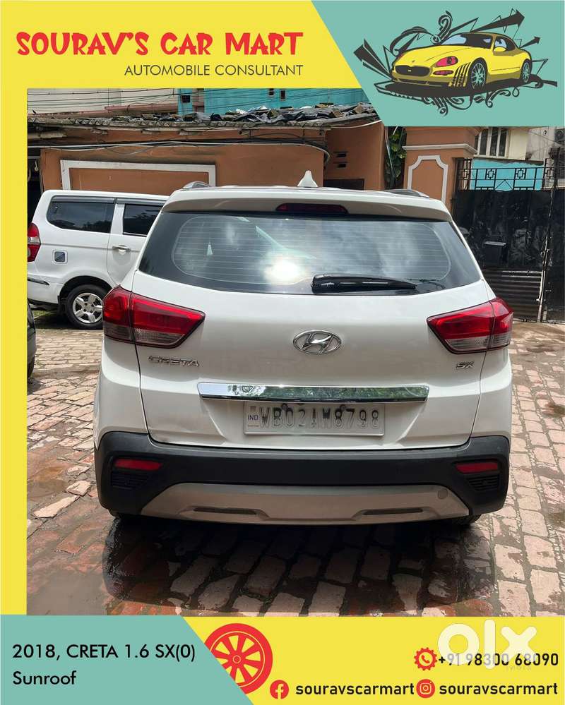 Hyundai Creta 1.6 Sx (o) Vtvt, 2018, Petrol